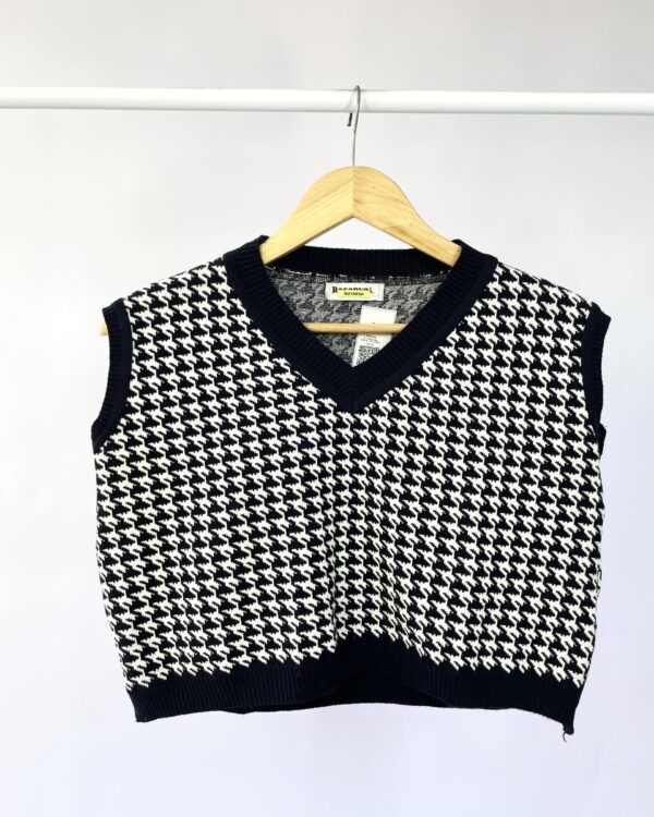 Colete tricot canelado REVERSA - M-VENDIDO SISTEMA OTTO