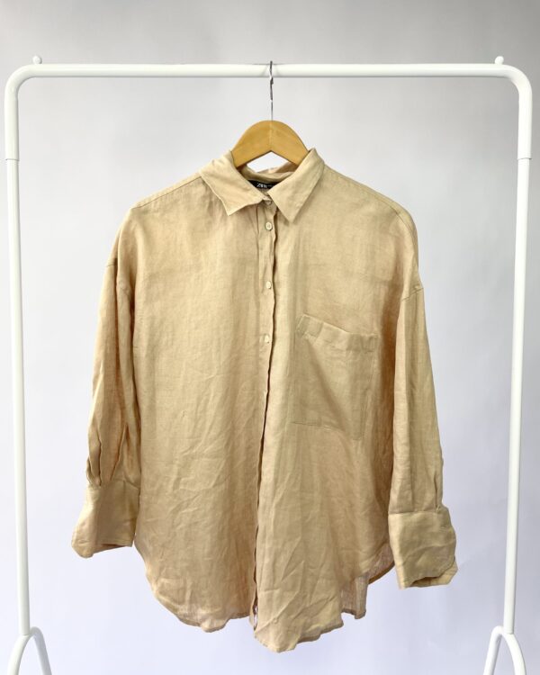 Camisa bege ZARA - P-VENDIDO SISTEMA OTTO