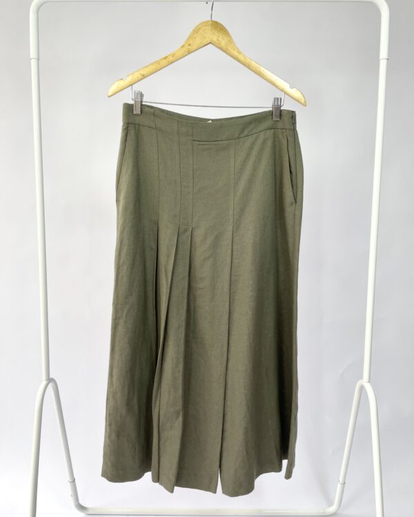 Calça verde drapeada ZARA - G-vendido sistema otto