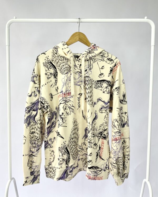 Casaco moletom bege com estamp ANIMALE - G - VENDIDO SISTEMA OTTO