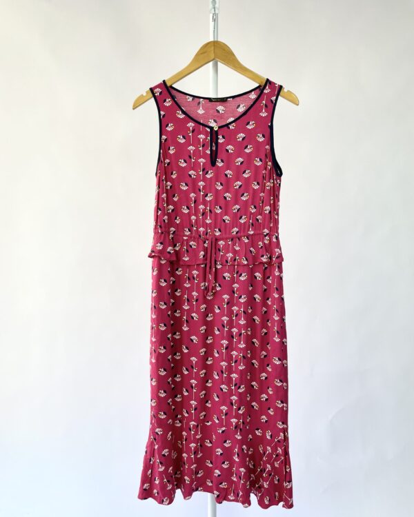 Vestido midi vermelho com estampa MARIA FILO - P - VENDIDO SIST OTO
