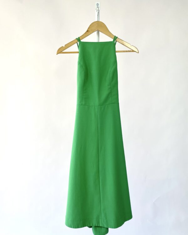 Vestido verde crepe EVA - 38 - VENDIDO SISTEM OTO
