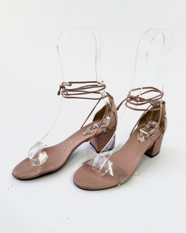 Sandalia rose amrração com detalhe cobra SCHUTZ - 39 VENDIDO SISTEMA OTO