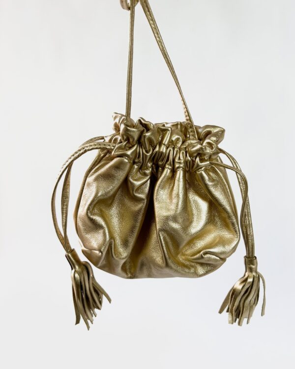 Bolsa saco dourada BAGBAG