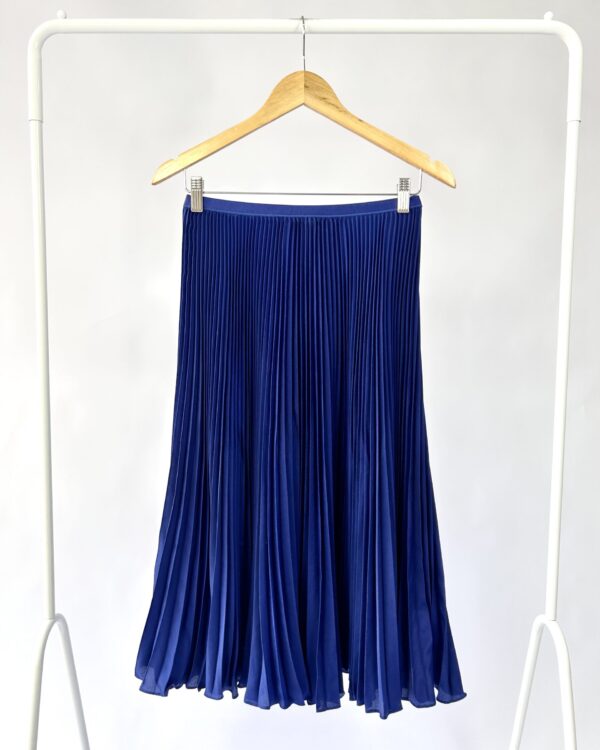 Saia azul plissada RALPH LAUREN - 36 - VENDIDO SIST OTO