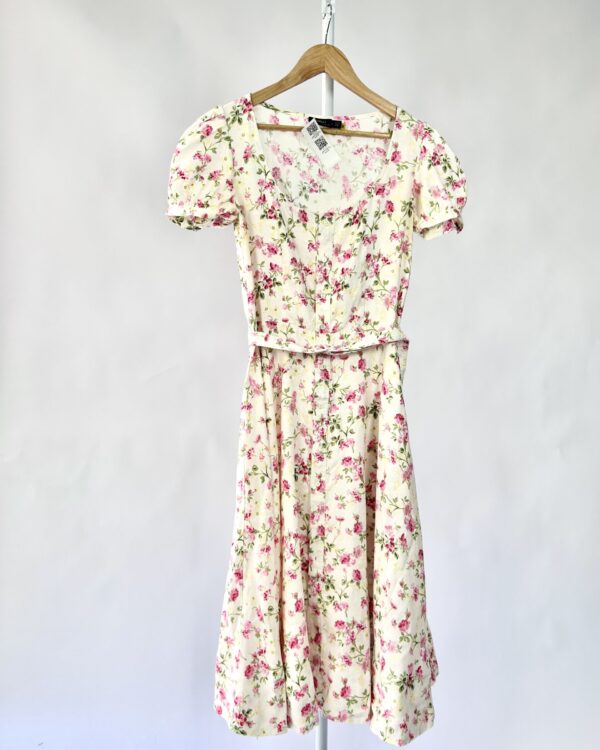 Vestido midi florido RALPH LAUREN - 38 - VENDIDO SIST OTO