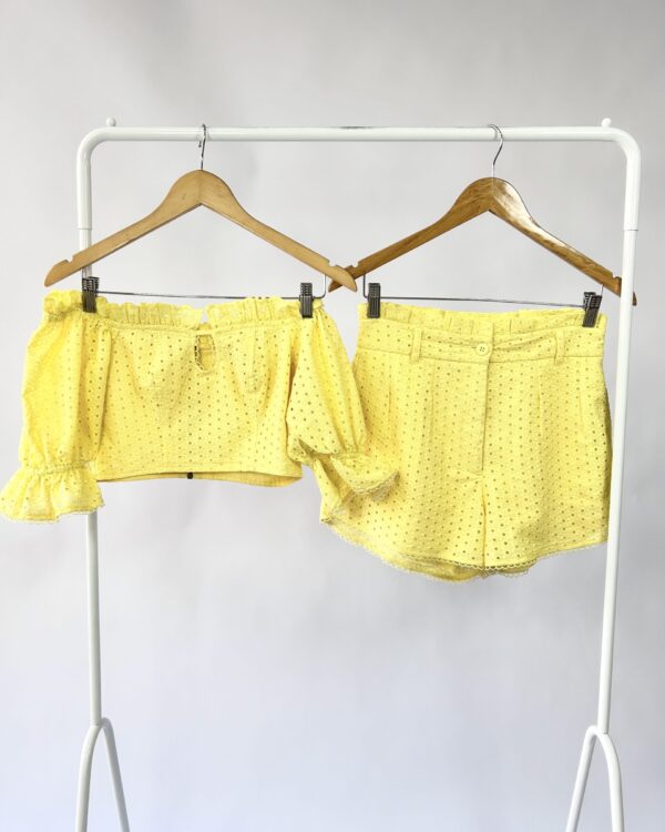 Conjunto lasie amarelo PAPU - P - VENDIDO SISTEMA OTO