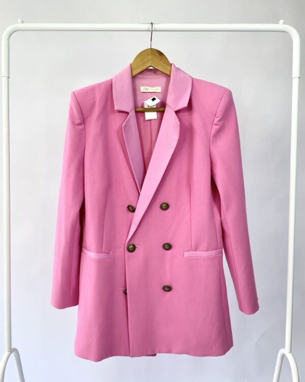 Blazer rosa com detalhes botões NV - M
