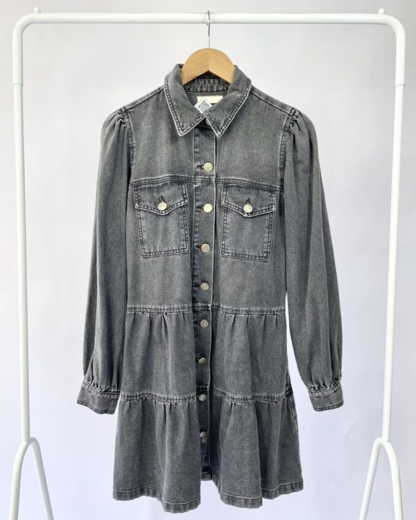 Vestido jeans preto curto NV - P