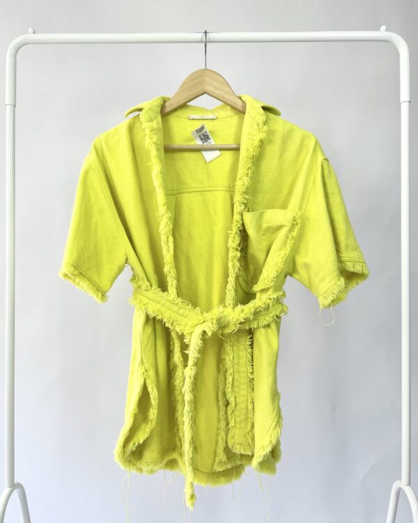 Kiono verde limão linho NV - PP - VENDIDO SISTEMA OTO