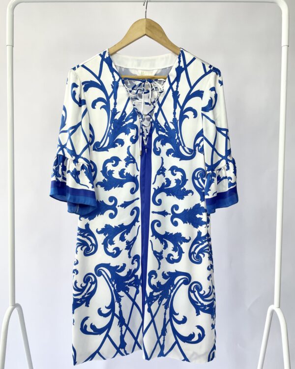 Vestido branco e azul AGILITÁ - 40