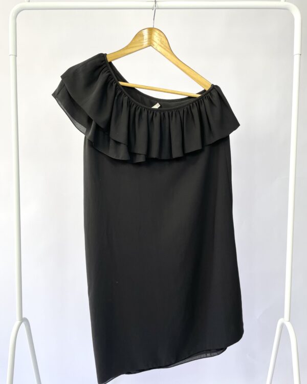 Vestido um ombro só preto ATEEN - 38 - VENDIDO SISTEMA OTO