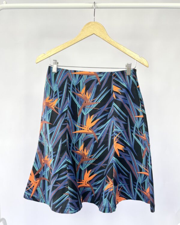 Saia preta com estampa ABRAND - 38 - VENDIDO SISTEMA OTO