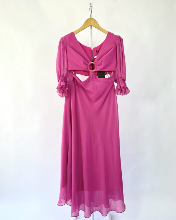 Vestido rosa recortado FABULOUS AGILITÁ - 36 *nunca usado* - VENDIDO SIST OTO