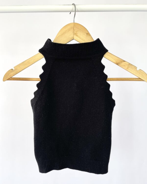 Blusa de tricot preta - P - VENDIDO SISTEMA OTO