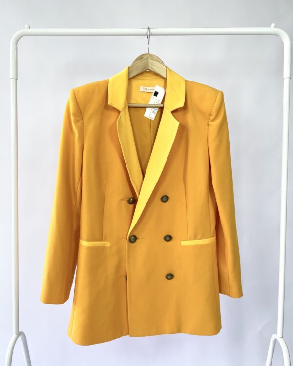 Blazer alongado mostarda NV - M