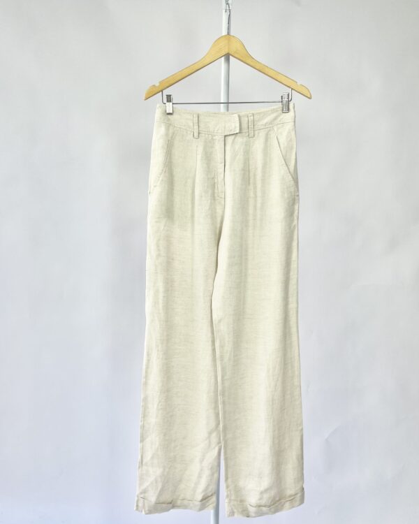 Pantalona linho bege TIG - 38 - VENDIDO SISTEMA OTO