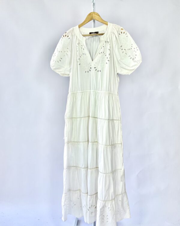 Vestido longo branco bordados  MIXED - 38