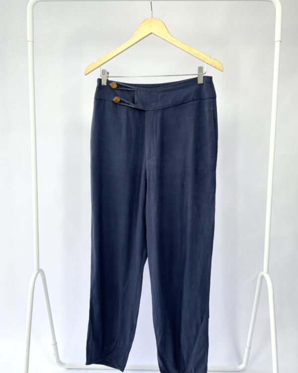 Calça viscose azul  marinhho  CHEZ NOUS - G