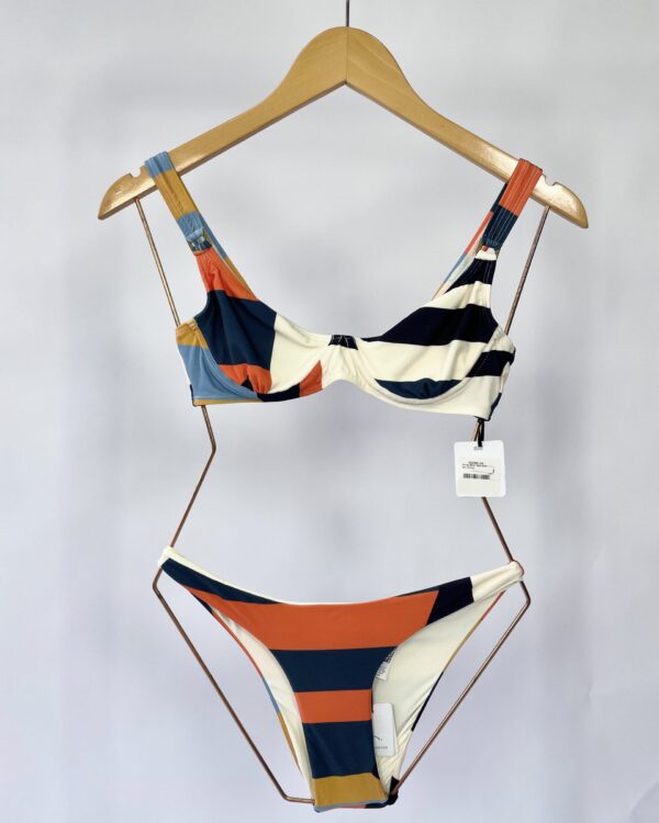 Biquini branco com estamp colorida LENNY NIEMEYER - M *nunca usado* - VENDIDO SISTEMA OTTO