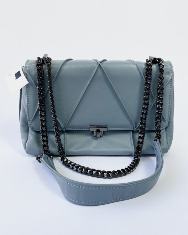 Bolsa azul claro com correntes ZARA *nunca usado*