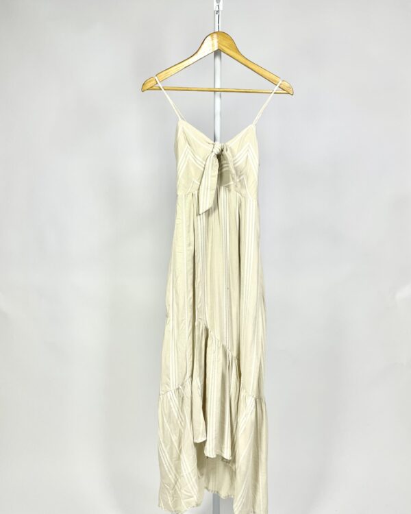 Vestido bege listras - GARAGE - P - VENDIDO SIST OTO