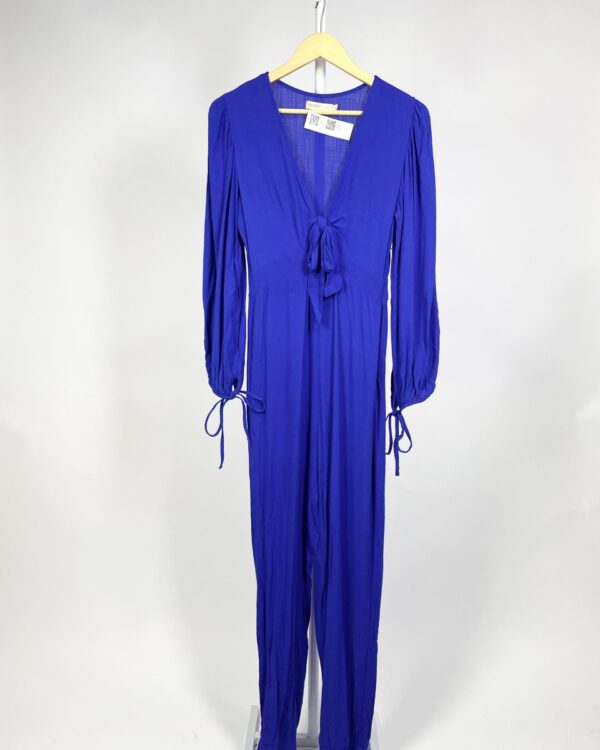 Macacão azul royal com amarração OH BOY - P - VENDIDO SISTEMA OTO