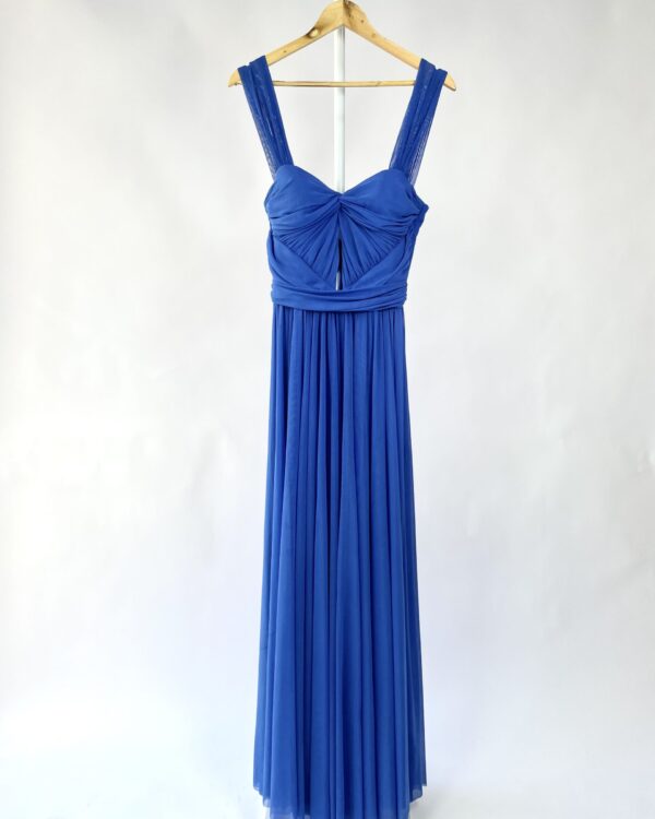 Vestido longo tule azul PATCHOULEE - 38