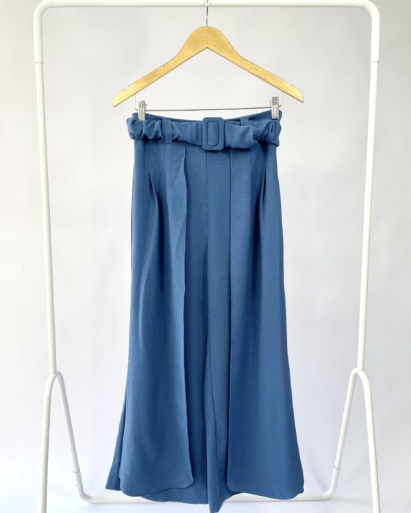 Calça zul com cinto MISSINCLOF - P-VENDIDO SISTEMA OTTO