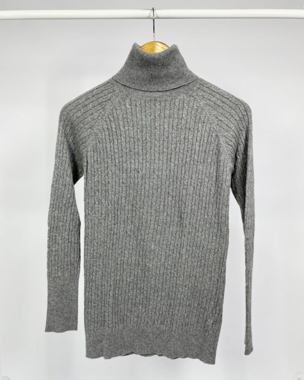 Casaco tricot gola alta cinza ZARA - M - VENDIDO SIST OTO