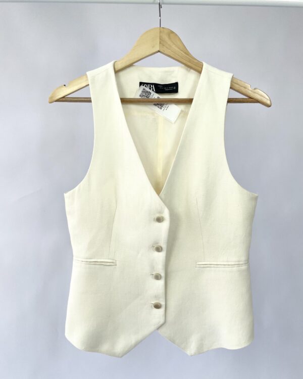 Colete branco ZARA - P
