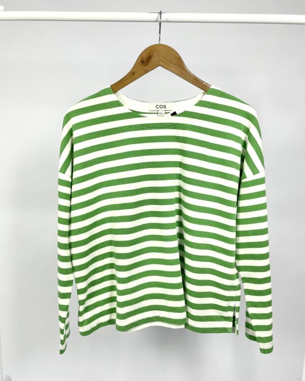 Camisa verde e branca listrada COS - PP - VENDIDO SISTEMA OTO