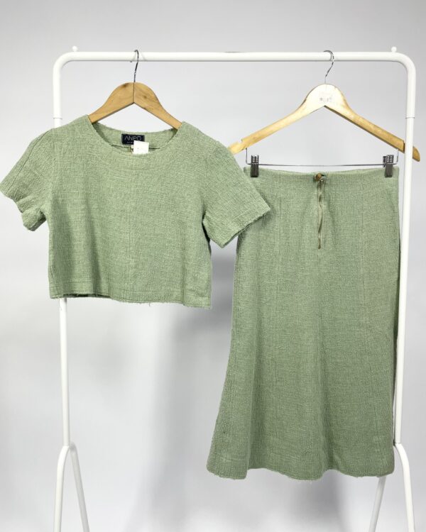 Conjunto verde pistache ANPÔ - P - VENDIDO SIST OTO