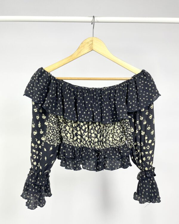 Croped preto com detalhe NV - PP