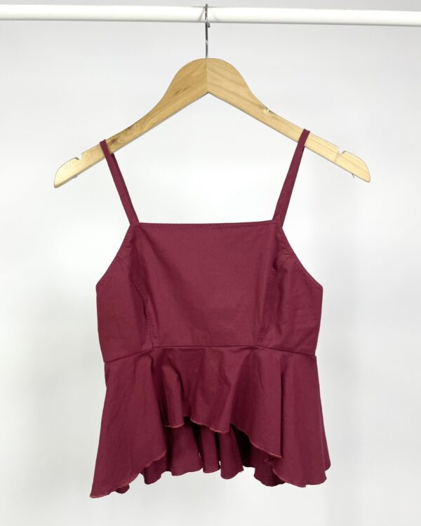 Blusa croped bordo NV - PP - VENDIDO SISTEMA OTO
