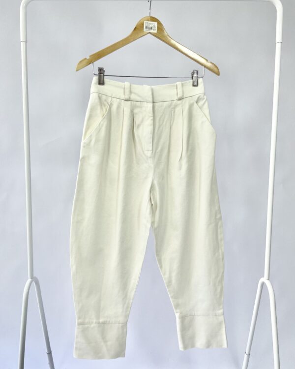 Calça alfaiataria branca CRIS BARROS - 36 - VENDIDO SISTEMA OTTO