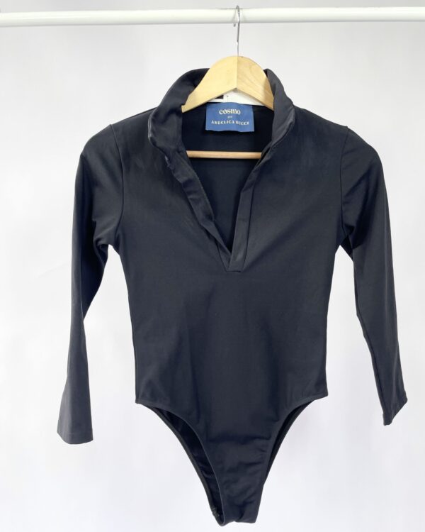 Body preto manga COSMO - P - VENDIDO SISTEMA OTTO