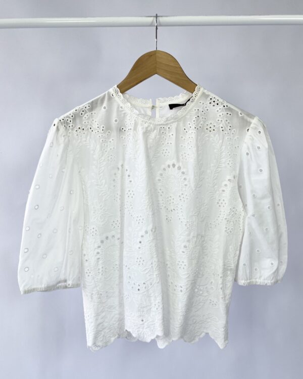 Blusa branca lasie ANIMALE - 36 - VENDIDO SISTEMA OTTO