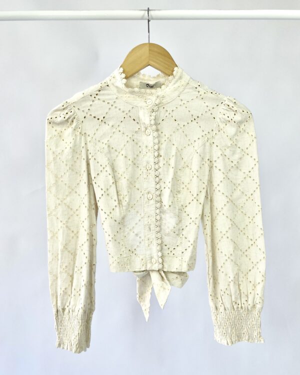 blusa branco laise PAPÚ - P - VENDIDO SISTEMA OTTO