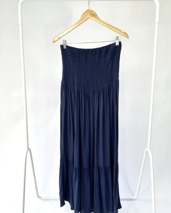 Vestido sem alça azul marinho FERNANDA CHIES - P - VENDIDO SISTEMA OTO