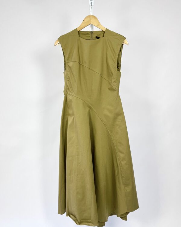 Vestido midi verde oliva ANIMALE - 38 *NUNCA USADO* - VENDIDO SISTEMA OTTO