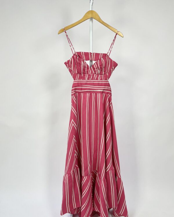 Vestido rosa listras detalhe costas MARI FILO - P-VENDIDO SISTEMA OTTO