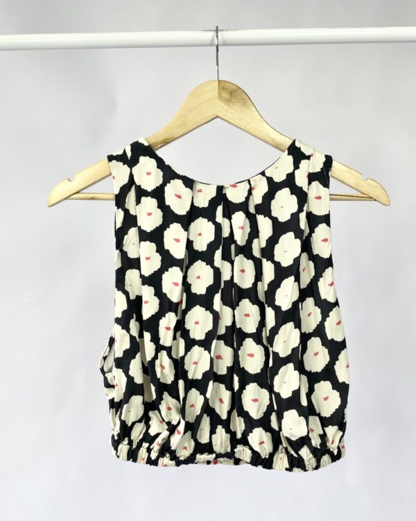 Croped estampado preto e brancO ANIMALE - 38 - VENDIDO SISTEMA OTO