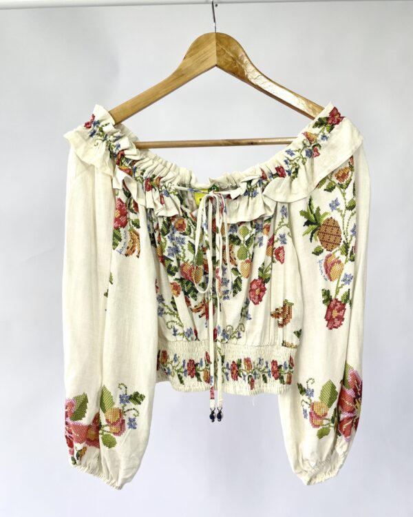 Bata croped estmapado FARM - PP *NUNCA USADO* - VENDIDO SISTEMA OTO