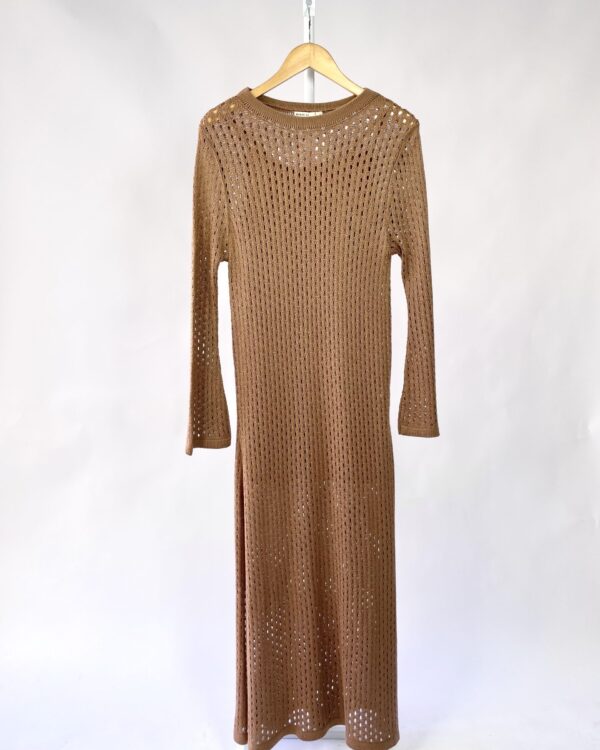 Vestido crochet marrom DRESS TO - P