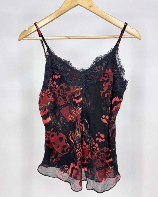 Regata vermelha com estampa preta ANIMALE -44-VENDIDO SISTEMA OTTO