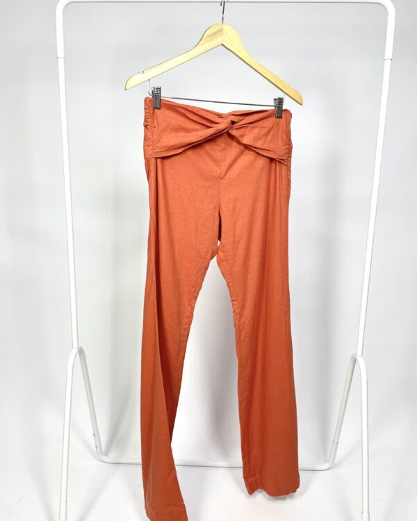 Calça terracota com amarração ATEEN - 40 - VENDIDO SISTEMA OTO