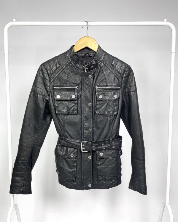 Jaqueta preta couro MICHAEL KORS - M - VENDIDO SISTEMA OTO