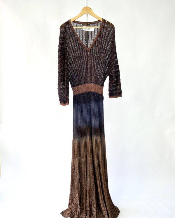 Vestido longo fios de lurex MIXED - P - VENDIDO SIST OTO