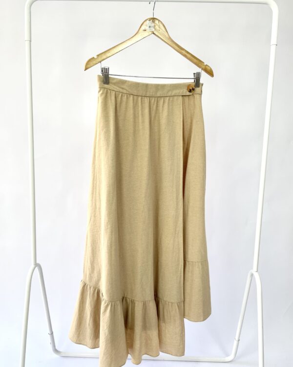 Saia midi marrom AUGUSTANA - P - VENDIDO SISTEMA OTO